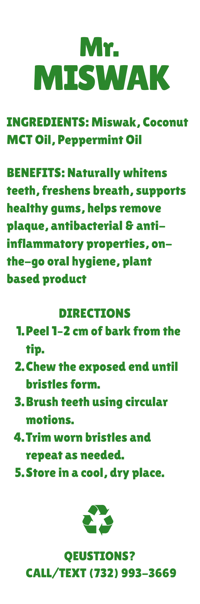 Peppermint Miswak